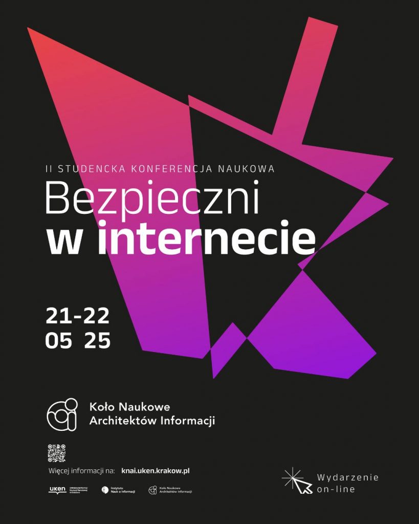 plakat konferencji Bezpieczni w Internecie
